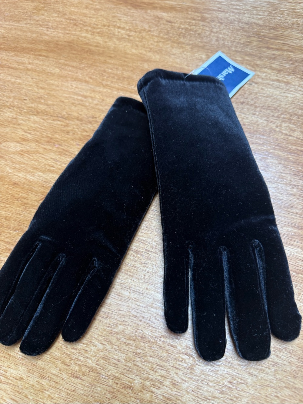 Cejon Black Velvet Long Women's Gloves